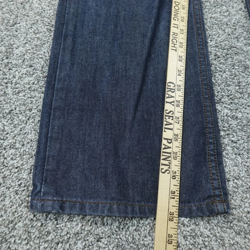 Ecko Unltd Jeans Mens 38X32 Dark Blue Denim Pants Wide Leg Baggy Hip Hop Y2K 00s